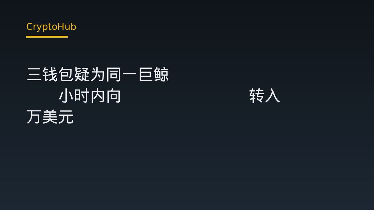 三钱包疑为同一巨鲸 24小时内向Coinbase转入3783万美元HYPE