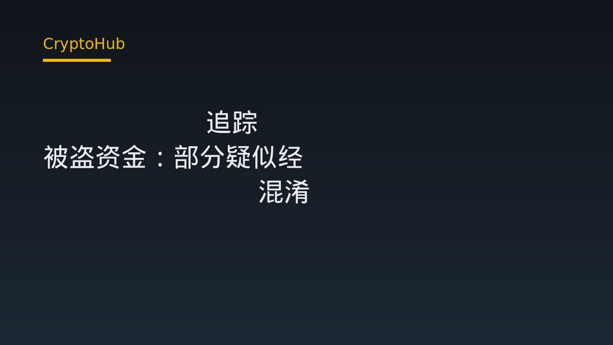 AMLBot 追踪 Bitget 被盗资金：部分疑似经 Wasabi CoinJoin 混淆