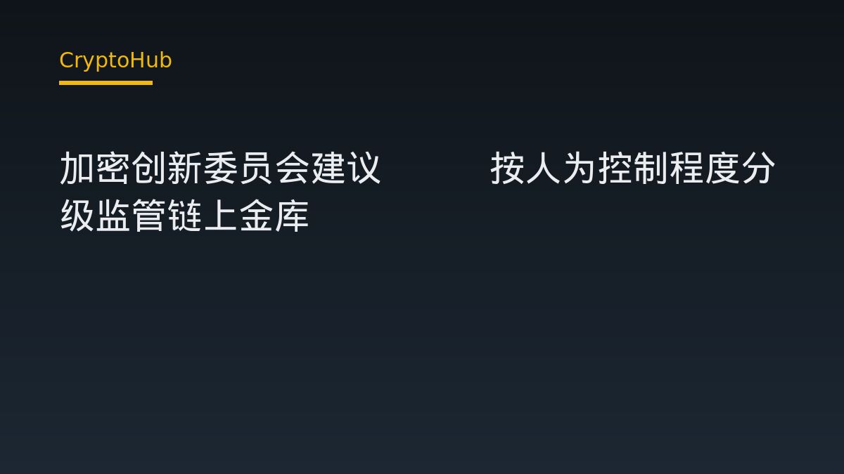 加密创新委员会建议SEC按人为控制程度分级监管链上金库