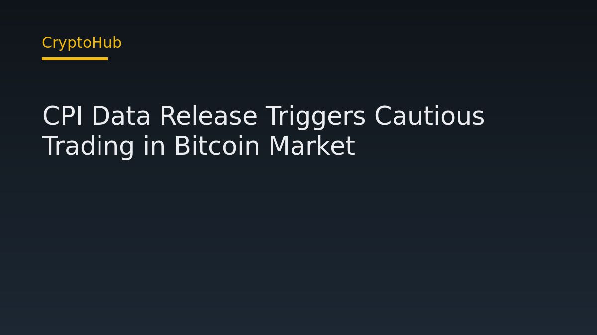CPI Data Release Triggers Cautious Trading in Bitcoin Market